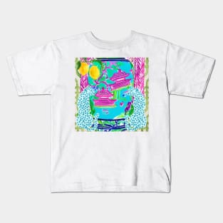 Blue panthers and lemon tree Kids T-Shirt